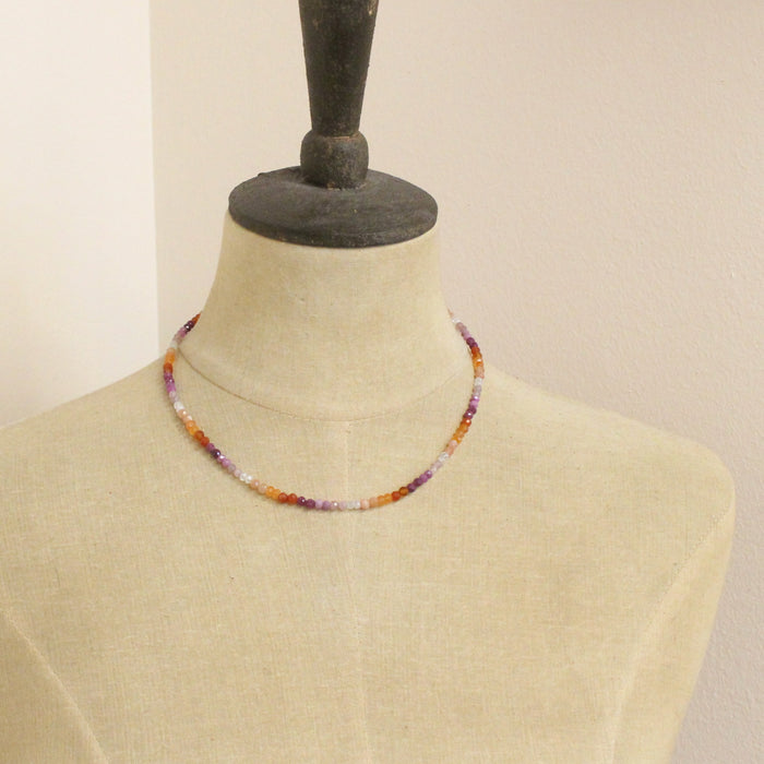 Beaded Sapphic Sunset Necklace
