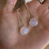 A video of the moonstone flash in the moonstone swing earrings